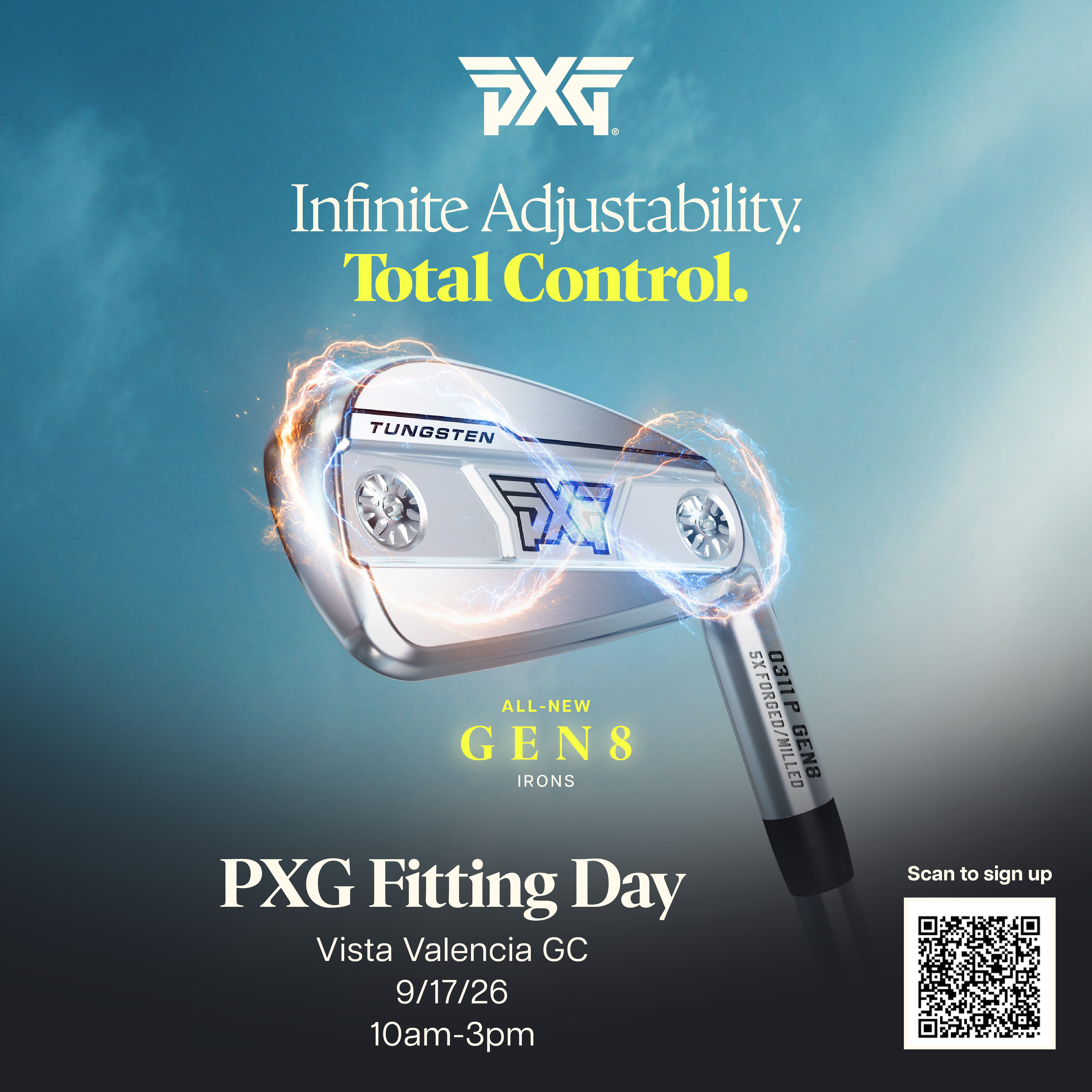 GEN8 Irons Preview Fitting Day Template QR Code 09.17.26